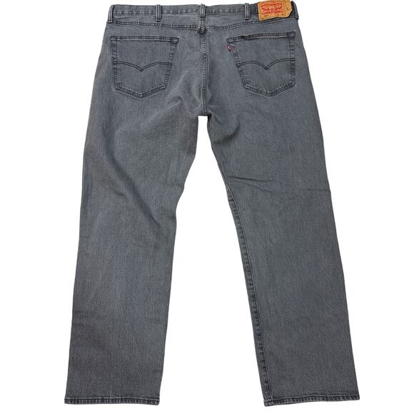 Levis 501 Jeans Mens 44x32 (42x31) Gray Original Fit Button Fly Stretch Casual - Picture 2 of 12